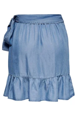 Only Saias-Saia Curta Tencel Cruzada