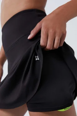 Dash and Stars Saias-Saia Malha Interior Preta 4D Stretch