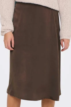 Only Saias-Saia Midi Acetinada