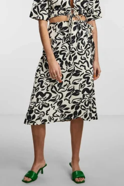 Pieces Saias-Saia Midi Com Estampado Floral.