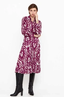 Cortefiel Saias-Saia Midi Estampada Plissada