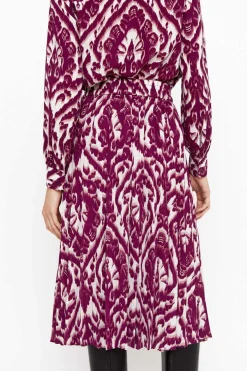 Cortefiel Saias-Saia Midi Estampada Plissada