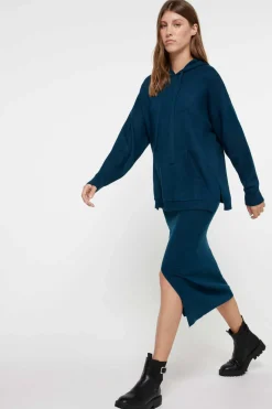 Tiffosi Saias-Saia Midi Malha Com Abertura Frontal