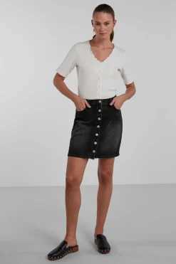 Pieces Saias-Saia Mini Denim