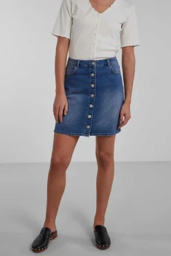 Pieces Saias-Saia Mini Denim