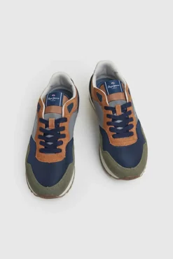 Pepe Jeans Sapatilhas Running London Awake | Caqui Escuro Outlet