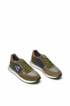 Ooto Sapato Sneaker Leve Combinado Verde