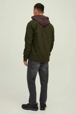 Jack & Jones Sobrecamisa Bolsos Verde Outlet