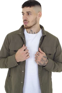 Brave Soul Sobrecamisa Com Bolsos Caqui Escuro Best