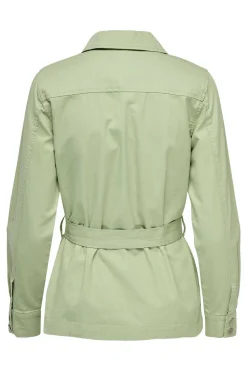 Only Blusoes E Casacos-Sobrecamisa De Popelina Cinto.