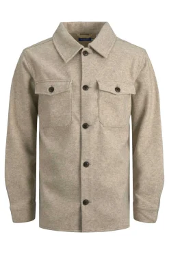 Jack & Jones Sobrecamisa Gola Camiseira Castanho Outlet