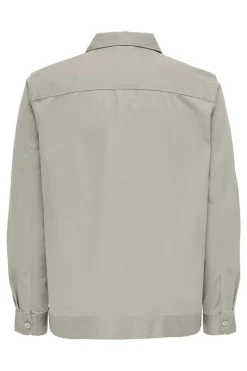 Only & Sons Sobrecamisa Lisa Cinza