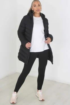 Brave Soul Sobretudos E Parkas-Sobretudo Acolchoado Com Capuz