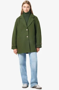 Noisy May Sobretudos E Parkas-Sobretudo Com Botoes Dianteiros