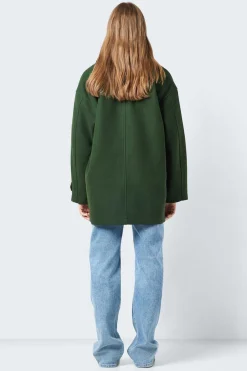 Noisy May Sobretudos E Parkas-Sobretudo Com Botoes Dianteiros