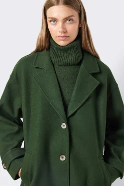 Noisy May Sobretudos E Parkas-Sobretudo Com Botoes Dianteiros