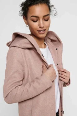 Only Sobretudos E Parkas-Sobretudo Com Capuz E Fecho-Eclair