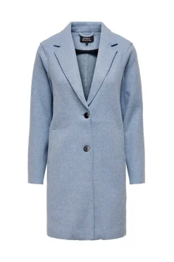 Only Sobretudos E Parkas-Sobretudo Com Lapelas E Botoes