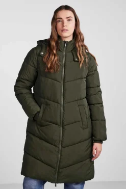 Pieces Sobretudos E Parkas-Sobretudo Comprido Acolchoado