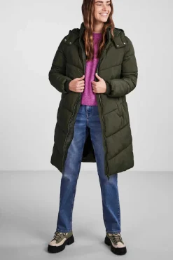 Pieces Sobretudos E Parkas-Sobretudo Comprido Acolchoado