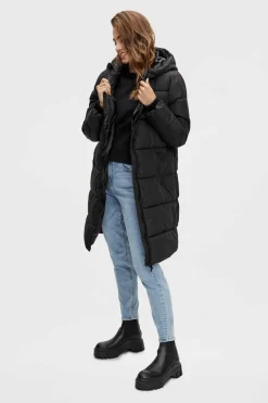 Pieces Sobretudos E Parkas-Sobretudo Comprido Acolchoado