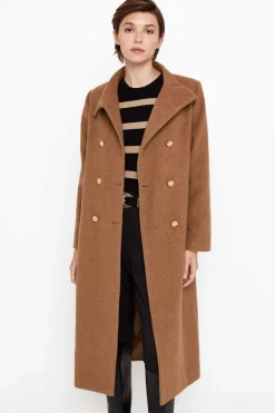 Cortefiel Sobretudos E Parkas-Sobretudo Comprido Militar