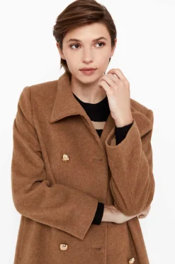 Cortefiel Sobretudos E Parkas-Sobretudo Comprido Militar