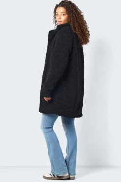 Noisy May Sobretudos E Parkas-Sobretudo Comprido Teddy