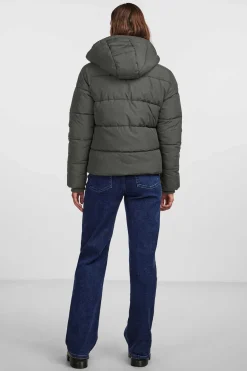 Pieces Sobretudos E Parkas-Sobretudo Curto Acolchoado