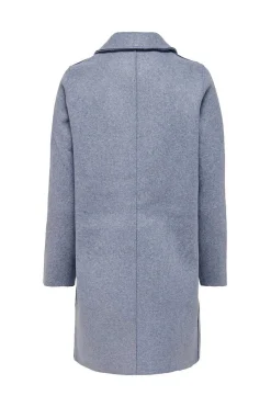 Only Sobretudos E Parkas-Sobretudo De Mulher Com Gola De Lapela E Botoes