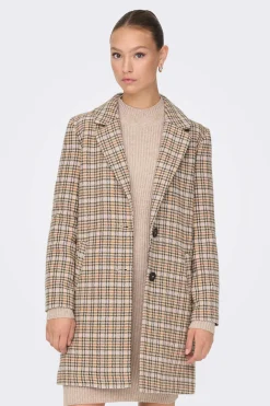 JDY Sobretudos E Parkas-Sobretudo De Xadrez