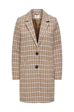 JDY Sobretudos E Parkas-Sobretudo De Xadrez