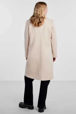 Pieces Sobretudos E Parkas-Sobretudo Gola De Lapela