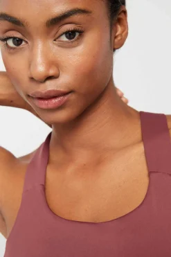 Dash and Stars Sutias-Soutien Desportivo Color Block Grena 4D Stretch