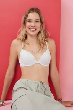 HI&BYE Roupa Interior-Soutien Push Up Algodao Aro