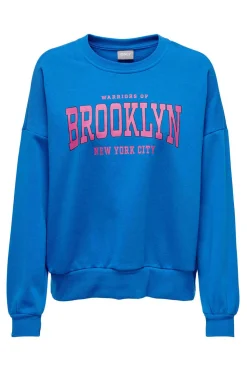 Only Sweatshirts-Sweatshirt Algodao Mensagem Bordada