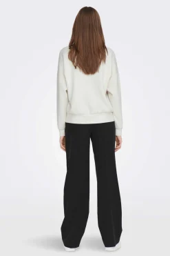 Only Sweatshirts-Sweatshirt Algodao Mensagem Bordada