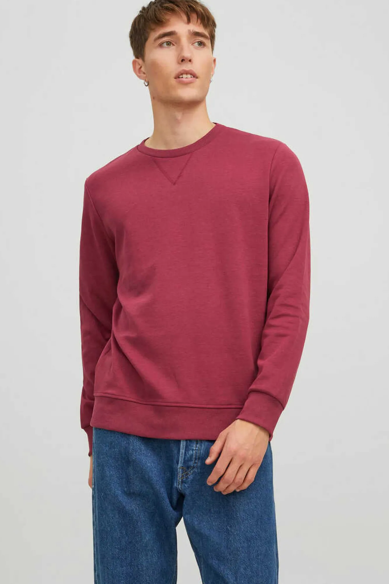 Jack & Jones Sweatshirt Basica Vermelho Discount