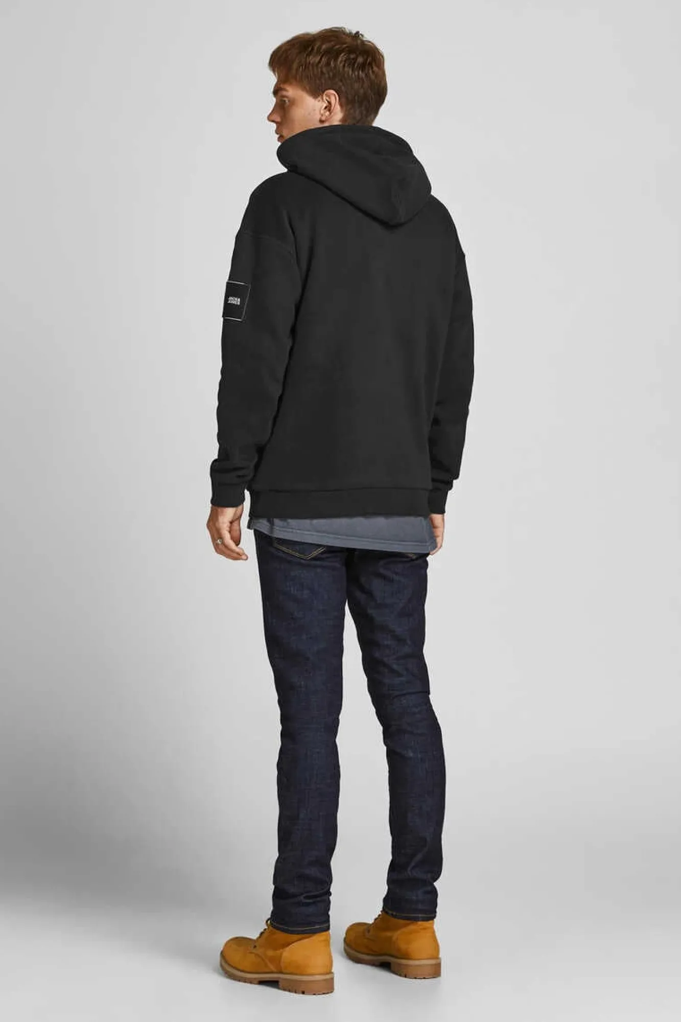 Jack & Jones Sweatshirt Capuz Preto Discount