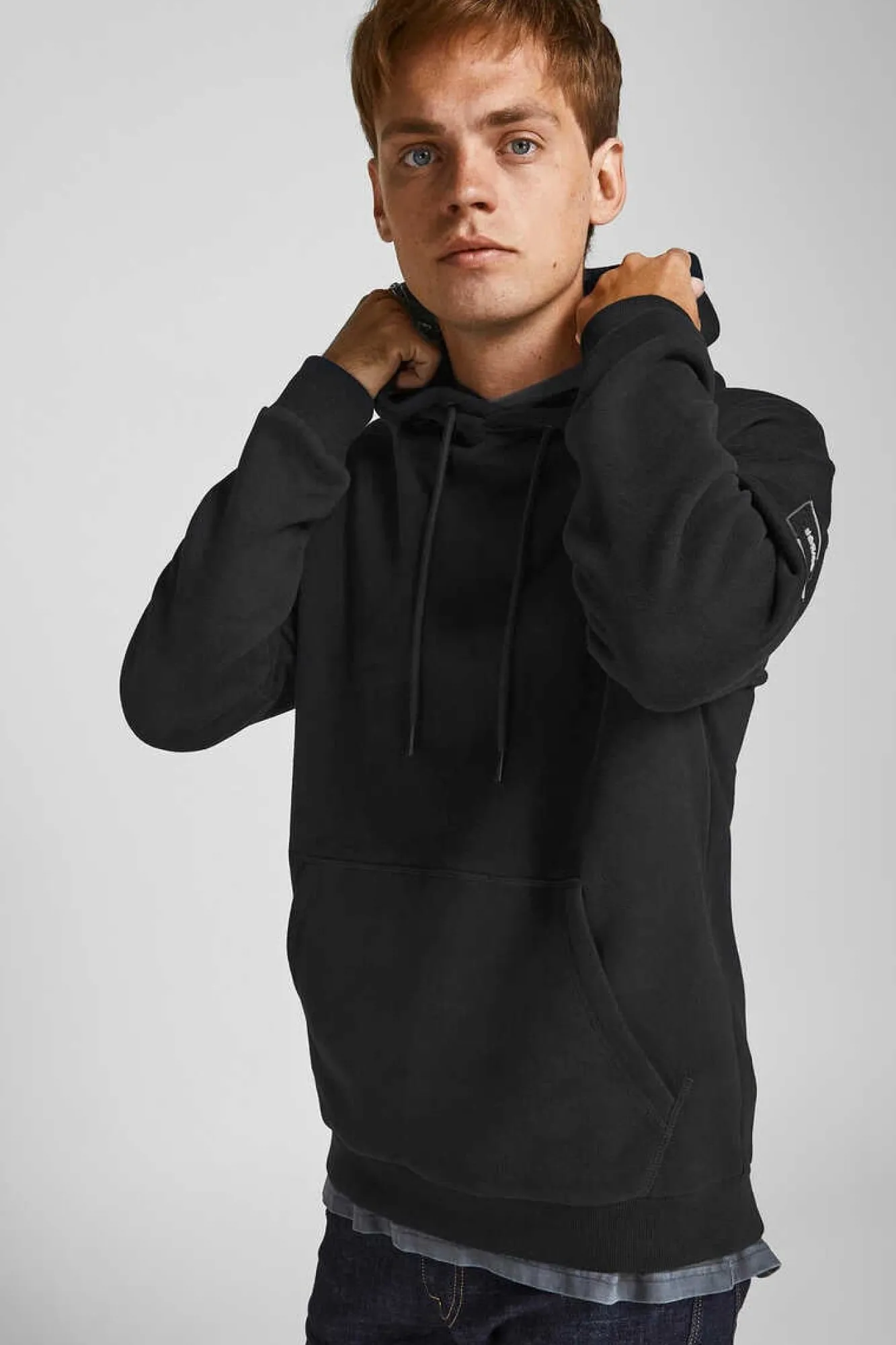 Jack & Jones Sweatshirt Capuz Preto Discount