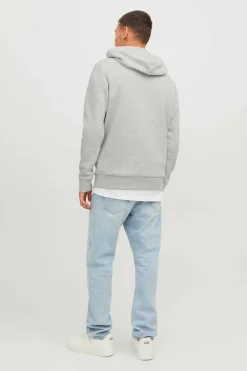 Jack & Jones Sweatshirt Capuz Estampado Logo Branco Clearance