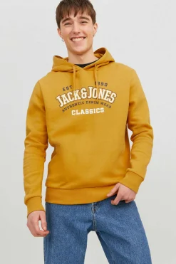 Jack & Jones Sweatshirt Capuz Estampado Logo Cru New