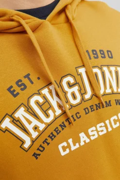 Jack & Jones Sweatshirt Capuz Estampado Logo Cru New