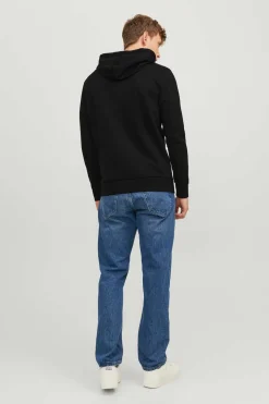 Jack & Jones Sweatshirt Capuz Estampado Logo Preto Online