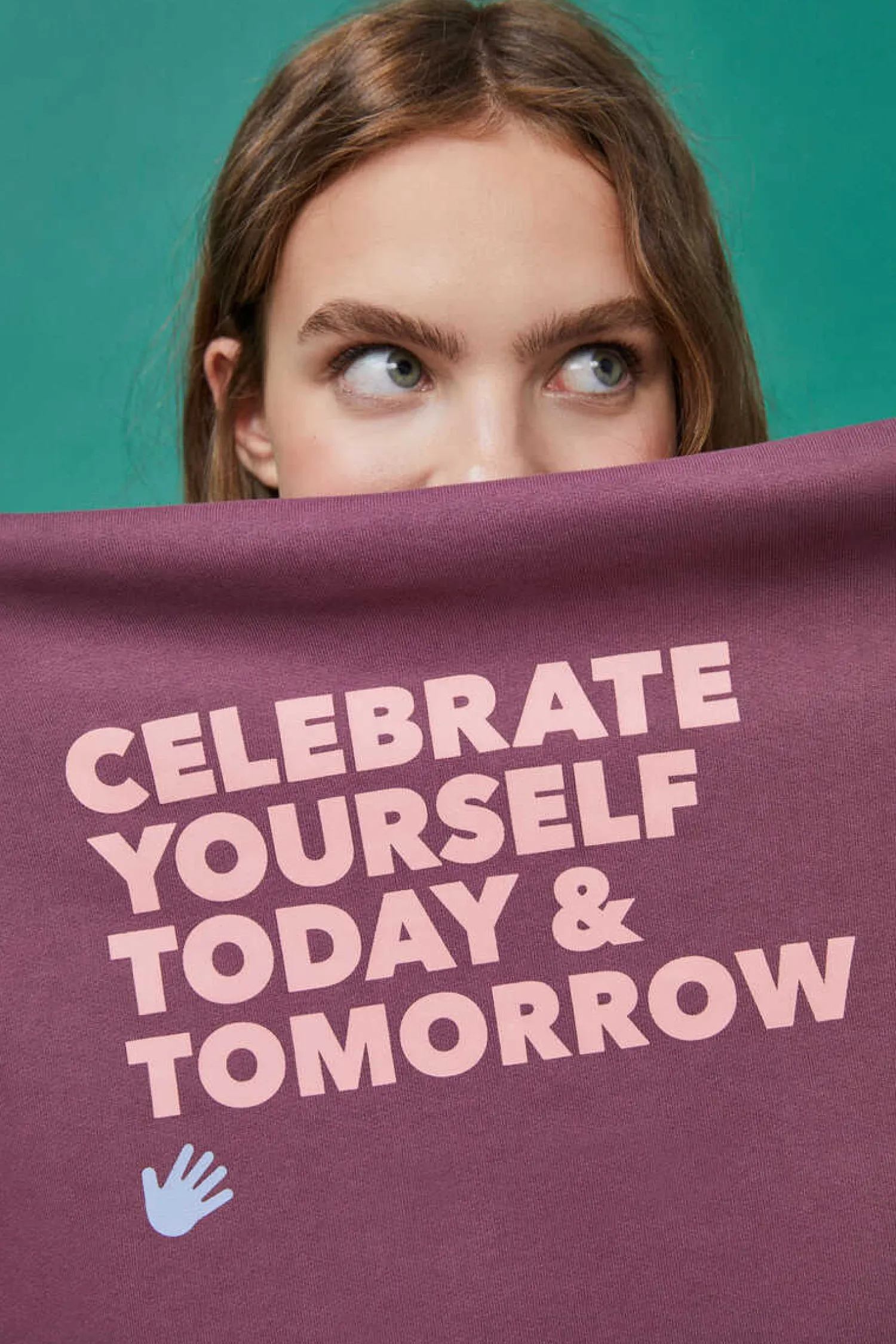 HI&BYE Sweatshirts-Sweatshirt Capuz Felpa Bordeaux Logo