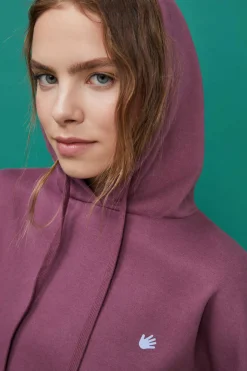 HI&BYE Sweatshirts-Sweatshirt Capuz Felpa Bordeaux Logo