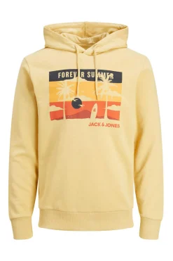 Jack & Jones Sweatshirt Com Capuz Banana Clearance