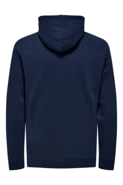 Only & Sons Sweatshirt Com Capuz Marinho Discount