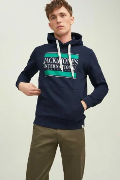 Jack & Jones Sweatshirt Com Capuz Marinho Best