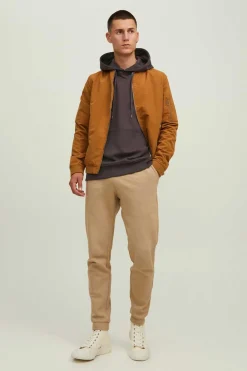 Jack & Jones Sweatshirt Com Capuz Castanho